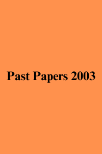 IB Past Papers 2003