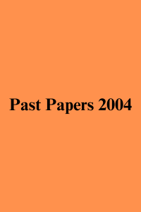 IB Past Papers 2004