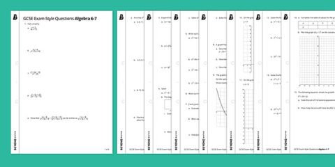 GCSE Algebra WorkSheets | HeLovesMath gcse-exam-revision-algebra-helovesmath
