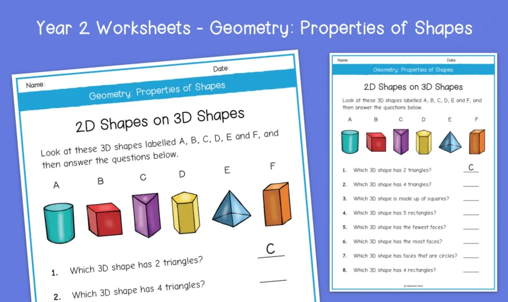 Primary Resources: Maths: Measures, Shape & Space: 2-D and 3-D Shape | HeLovesMath Primary Resources: Maths: Measures, Shape & Space: 2-D and 3-D Shape