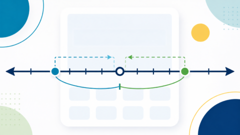 Educational illustration of a number line showing equal distances from zero on both sides, representing absolute value.