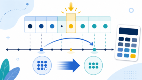 Educational illustration of a number line and highlighted place value showing how rounding moves a number to a nearby value.