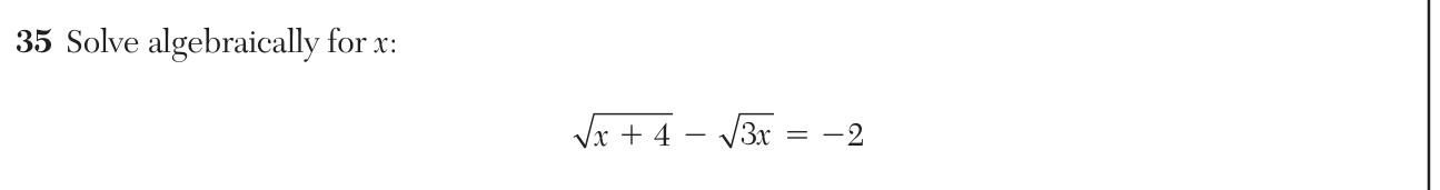 Original June 2026 Algebra II Regents question 35, exam page 23