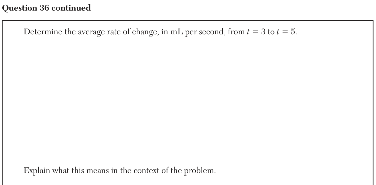 Original June 2026 Algebra II Regents question 36 continuation, exam page 25
