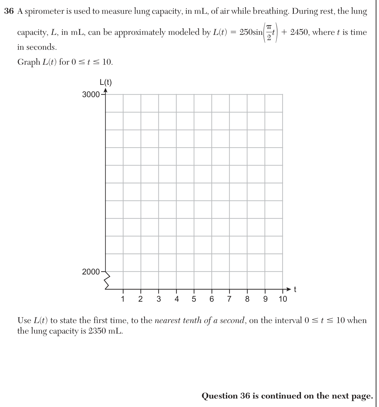 Original June 2026 Algebra II Regents question 36, exam page 24