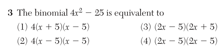 Original June 2026 Algebra I Regents question 3, exam page 2