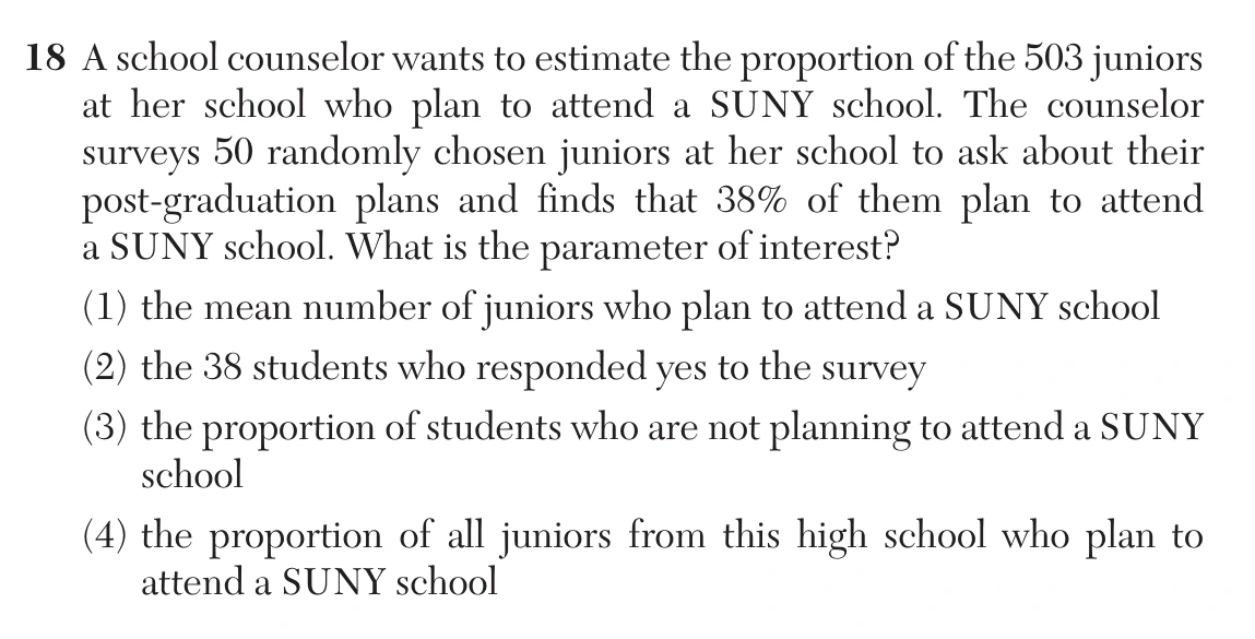 Original NYSED August 2026 Algebra II Regents question 18, exam page 8.