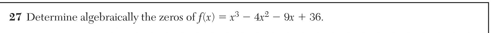 Original NYSED August 2026 Algebra II Regents question 27, exam page 13.