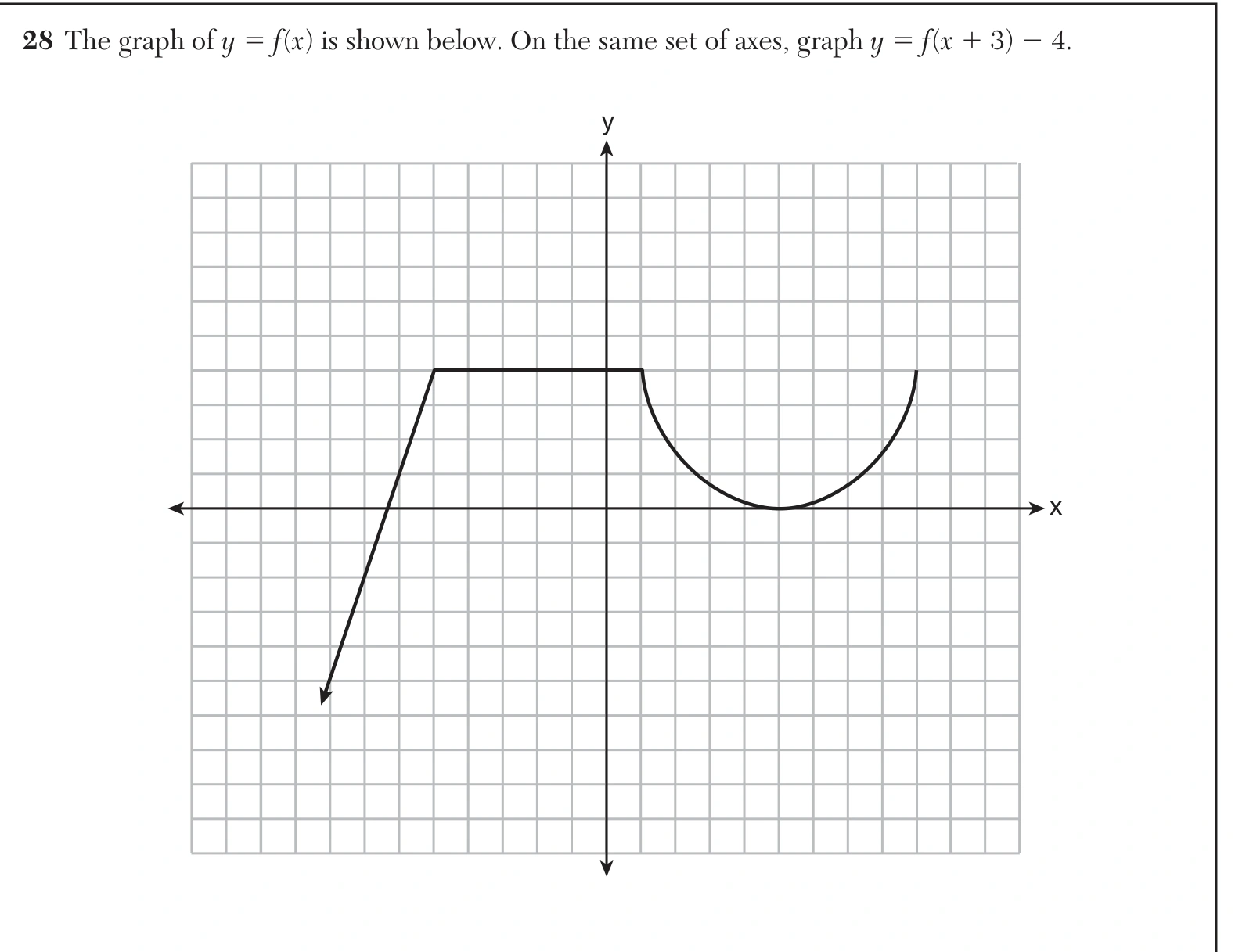 Original NYSED August 2026 Algebra II Regents question 28, exam page 14.