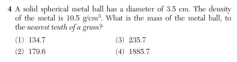Original August 2026 Geometry Regents question 4, exam page 3