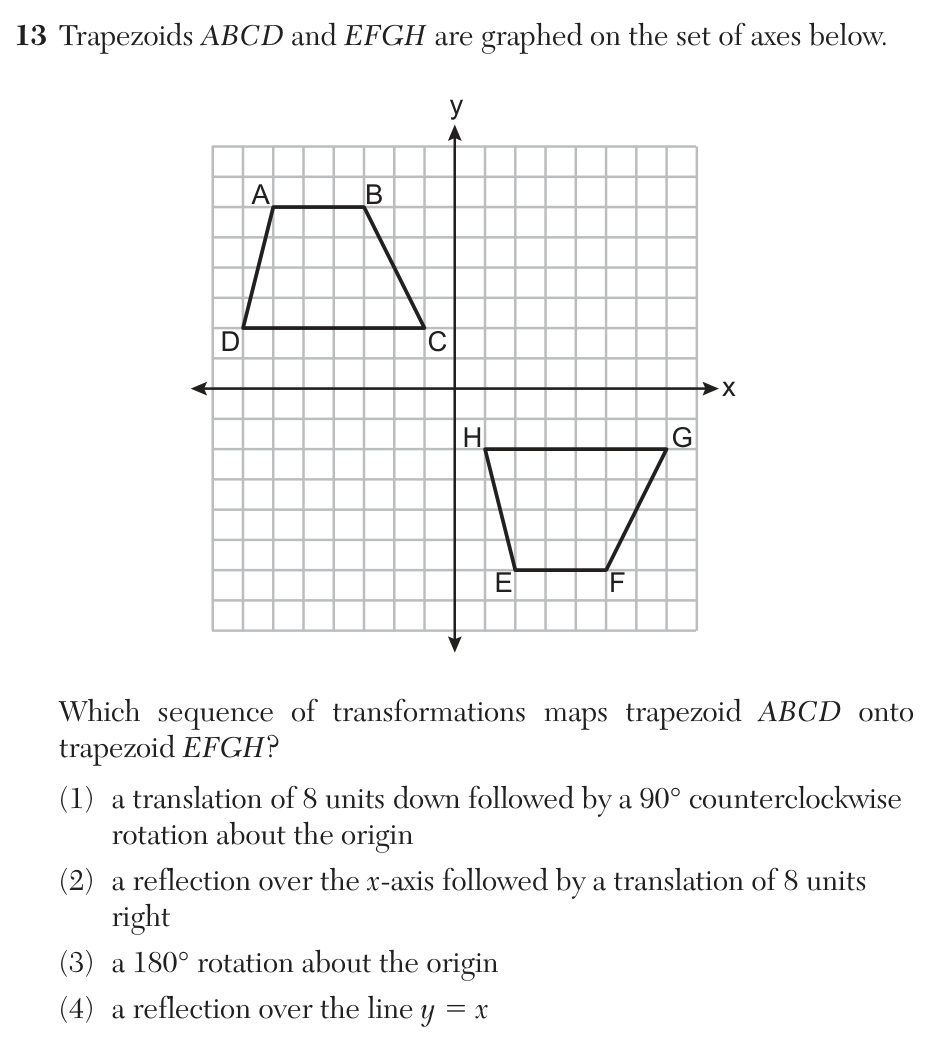 Original August 2026 Geometry Regents question 13, exam page 7