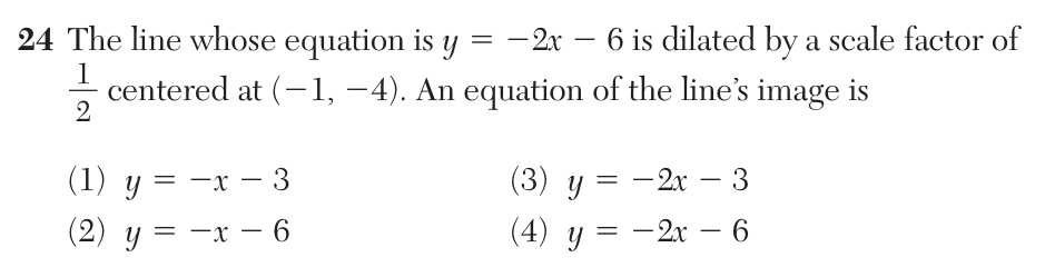 Original August 2026 Geometry Regents question 24, exam page 11