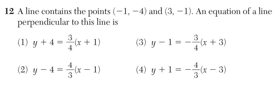 Original January 2026 Geometry Regents question 12, exam page 7