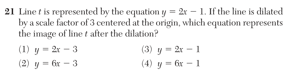 Original January 2026 Geometry Regents question 21, exam page 10