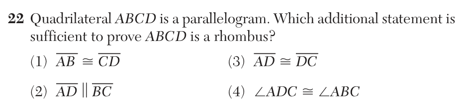 Original January 2026 Geometry Regents question 22, exam page 11