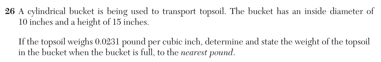 Original January 2026 Geometry Regents question 26, exam page 13