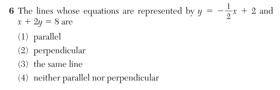Original June 2026 Geometry Regents question 6, exam page 4
