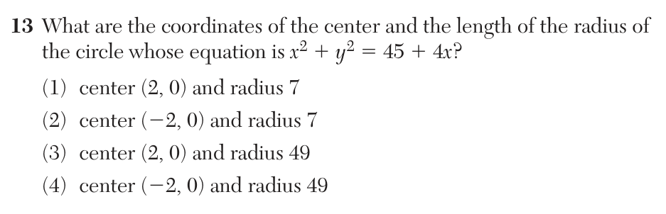 Original June 2026 Geometry Regents question 13, exam page 7