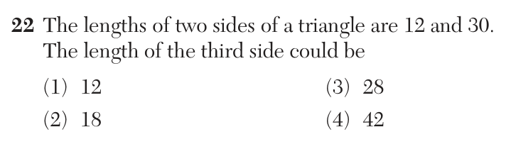 Original June 2026 Geometry Regents question 22, exam page 11