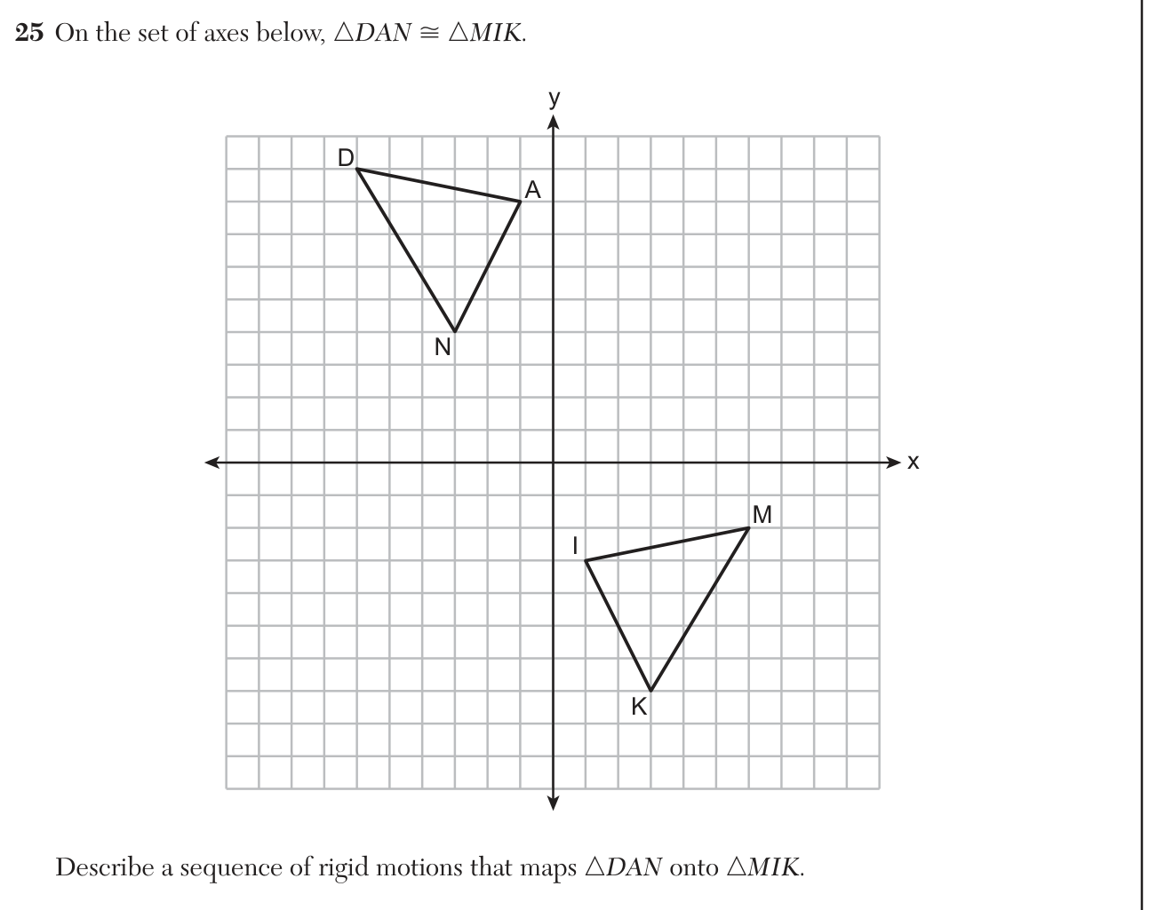 Original June 2026 Geometry Regents question 25, exam page 12