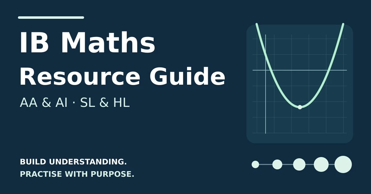 IB Maths Resource Guide for Analysis and Approaches and Applications and Interpretation, at Standard and Higher Level.